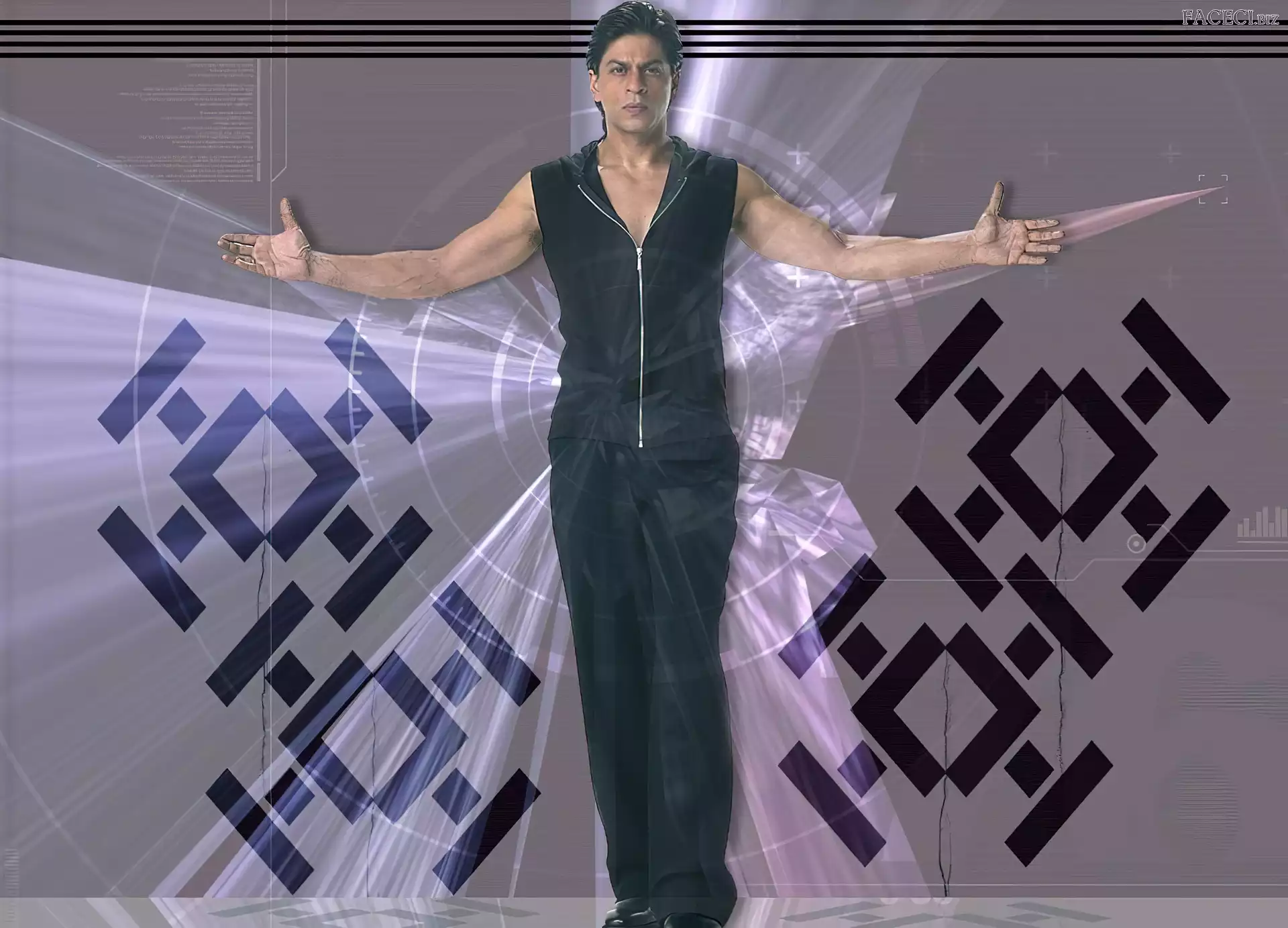 Aktor, Shahrukh Khan, Spodnie, Czarne